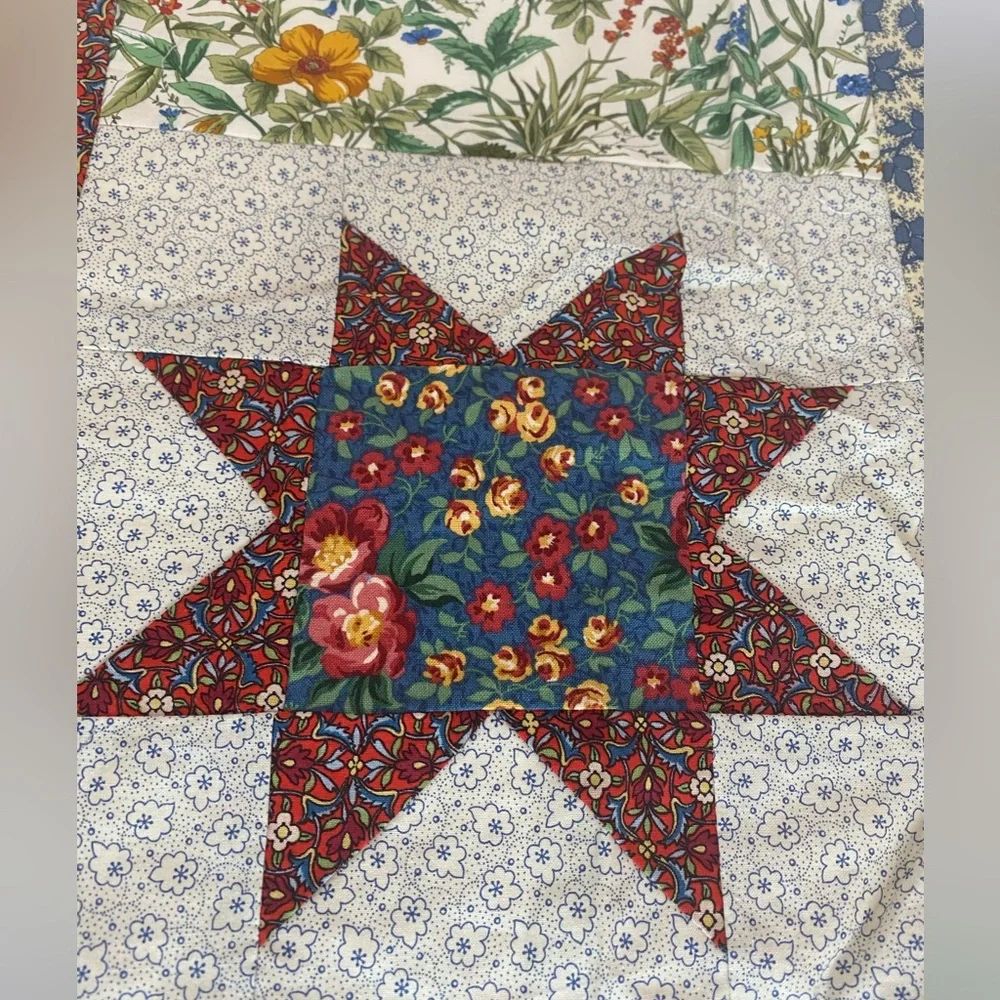 Boho 2 Farmhouse Quilt 16” Square Pillow Toppers